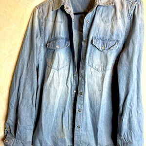 Light blue denim shirt